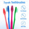 Bottles N Bags MEGA Pack Kids Disposable Toothbrushes with Paste | Children's Bubblegum Pre-Pasted & Individually