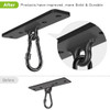 Dolibest Heavy Bag Hanger,Wall Ceiling Mount Hook with a Carabiner for Suspension Trainer, Body Weight Strength