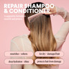 MONDAY HAIRCARE Repair Shampoo and Conditioner Set (2 Count) 12 oz For Dry to Damaged Hair Made with Keratin, Coconut