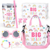 Big Sister Gifts for Girls Cute Promoted to New Big Sister to Be Announcement Gift Set Basket Includes 12OZ Tumbler