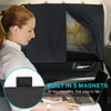 Car Window Shades, 2 PCS Magnetic Double Layer Auto Sun Shade for Side Windows Privacy Full Covers/Half Shade Options