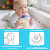Cathill Straw Sippy Cup Conversion Kit for Lansinoh Baby Bottles, Sippy Cups Transition Kit with Soft Nipple