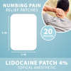 Curist Lidocaine Patches Maximum Strength with Curcumin - Numbing Topical Pain Relief for Back Relief, Neck Relief, &