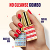 DND DC Base Gel and Top Gel Polish No Cleanse Set, UV/LED GelBase Polish 800 and No Cleanse Top Coat 900, Salon