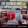 EyeLine Golf Impact Ball Liner 3-Pack with Marker - Easy Ball Marking Stencil for Accurate Putter Face & Target Line,