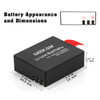 GEEKAM Action Camera Battery 3-Pack & Charger for Select Cams, Square-Edge