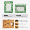Handicrafts Home Handmade Chevron Bone Inlay Modern Green Picture Frame,6x4