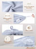 Hicober Microfiber Hair Towel Wrap for Women, Grey Blue Grey, 3-Pack