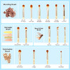 Jessup Makeup Brushes 15pcs Eye Brush Set for Eyeshadow, Eyeliner T137