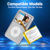 PFHL 2026 New Version, 2000mAh High Capacity Li-ion Square Replacement Battery for iPod Video/Classic Thin 5th-7th Gen