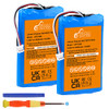 Pickle Power 2 Pack 4000mAh LIP1708 Battery for Sony PS5 PlayStation 5 DualSense CFI-ZCT1W Wireless Controller