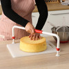 WiuCYS XL Adjustable Cake Layer Cutter Leveler Slicer for 6-16 Inch Large Layer Cakes, Stratification Auxiliary