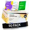 FOMIN Travel Deodorant Wipes for Women & Men - 50 Count Variety Pack