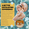 GOSHI Exfoliating Shower Towel - Long Body Scrubber, Orange