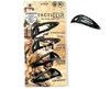 Tactical Hair Clips, 4 Pack - Black - Multitool Snap Barrettes - Laser Engraved, Vacuum Plated, Multi-Functional