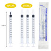 150 Pcs 1ml Syringes with Caps Oral Dispenser Individually Sterile Warpped for Medicine Dropper, Colostrum Collect