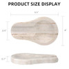 HESHIBI Marble Spoon Rest, Viva Jade, 4 * 6.5