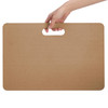 ZENFUN Clay Wedging Board, 12 x 18" Portable Clay Board with Built in Handle, Sturdy 8mm Thickness Wooden Mat Mud