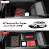 Bercicci 3PCS Center Console Organizer Compatible with Toyota 2025 2026 Camry Accessories Silicone Wireless Charging