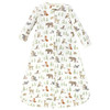 Hudson Baby Unisex Baby Cotton Long-Sleeve Wearable Sleeping Bag, Sack, Blanket, Forest Animals, 3-9 Months