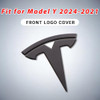 Model Y Accessories for Tesla Emblem Sticker 2PCS/Set 2024 2023 2022 2021 2020,Not for Model Y Juniper