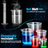 moveland Plastic Graduated Cylinders and Beakers with 5 Pipettes, 10ml 25ml 50ml 100ml Cylinders, 50ml 100ml 250ml