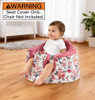 Seat Cover Compatible with Bumbo and Nuby Seat, Booster Seats Accessories, Soft Breathable Cover for Baby Girl Boy,