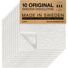 SUPERSCANDI 10 Pack Swedish Dishcloths for Kitchen - 100% Biodegradable & Compostable Reusable Paper Towels Washable,