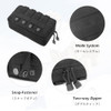 TRIWONDER 2 Pack Molle Pouches Tactical Multi-Purpose Compact Waist Bags Utility Pouch (Black)