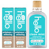 Hello Antiplaque Whitening Fluoride Free Toothpastes and Clean Mint Alcohol Free Mouthwash Bundle Pack, Whitening