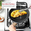 Caannasweis 8 Inch Small Frying Pan Nonstick Granite Skillet for Stove Top