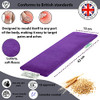 Microwavable Heating Pad for Neck, Back & Shoulders - Heating Bean Bag Microwavable Pillow - Cleaned Wheat & Lavender