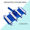 Uoark Pool Vacuum Head with Wheels, 14" Heavy Duty Head, Pool Vacuum Head Suitable for Above Ground and inground