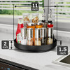 Ovicar Lazy Susan Turntable Organizer - 11 inch Rotating Spice Rack Metal Lazy Susan for Cabinet Pantry Kitchen