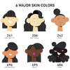 PHOENIX Skin Tone Acrylic Paint - 6 Neutral Colors x 2 Fl Oz / 59ml Flesh Colored Model Paint Set, Plastic Miniature
