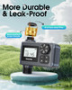 Water Timer for Outdoor Garden Hose, Hose Timer with Rain Delay/Manual Mode, Automatic Drip Irrigation Controller