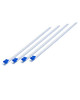 Plastic Wrap Cutter Slide Cutter - 4 pcs Self-Adhesive Fit 18" Roll Plastic Wrap Slide Cutter for Foil Wax Paper