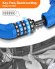Sportneer Bike Lock: 5 Digit Combination High Security Anti Theft Bike Chain Lock - 3.2/3.6/4ft Heavy Duty Resettable