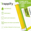 Trappify Hanging Fly Trap & Fruit Fly Traps for Indoors, Yellow, 4 Pack