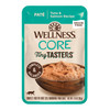 Wellness CORE Tiny Tasters Pate Adult Wet Cat Food, Natural, Protein Rich, Grain Free, Tuna and Salmon Recipe, 1.75