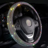 Car Bling Steering Wheel Cover for Women, Colorful Rhinestone Accessories