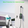 EV Charger Holder with Cable Hook Adjustable for Different Size Control Box