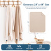 GRSSDER 2 Pack Newborn Swaddle Blanket, Ultra Soft Stretchy Jersey Knit Extra Large Size 33 x 44 Receiving Blankets