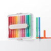 Kasimir Acrylic Paint Markers Pens, 24 Colors Automatic Ink Control Brush Tip Marker for Art Wood Fabric Glass Rock