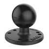 RAM MOUNTS 4-Hole AMPS Round Plate with C Size 1.5" Ball Base