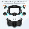 AMVR FC1 Face Pad Facial Interface Compatible with Meta Quest 3 Accessories, with PU Leather and ice Silk face Cover,