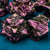 ARUOHHA DND Metal Dice Set Purple Red Leaf Design Polyhedral Dice with Box, 7PCS D and D Dice RPG Role Playing Games