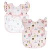 BapronBaby Flutter Pink Ice Cream Bapron - No Neck Tie Safer Bib for Baby & Toddler - Soft Waterproof Stain Resistant