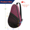Cosmos Padel Racket Bag Pickleball Paddle Sling Backpack Padel Racquet Storage Bag, Padel (Paddel Tennis) Equipment