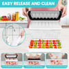 Ice Trays for Freezer with Lid & Bin, Ice Cube Tray Making 64 pcs Ice Cubes, Easy Press to Release Ice, Ice Tray with